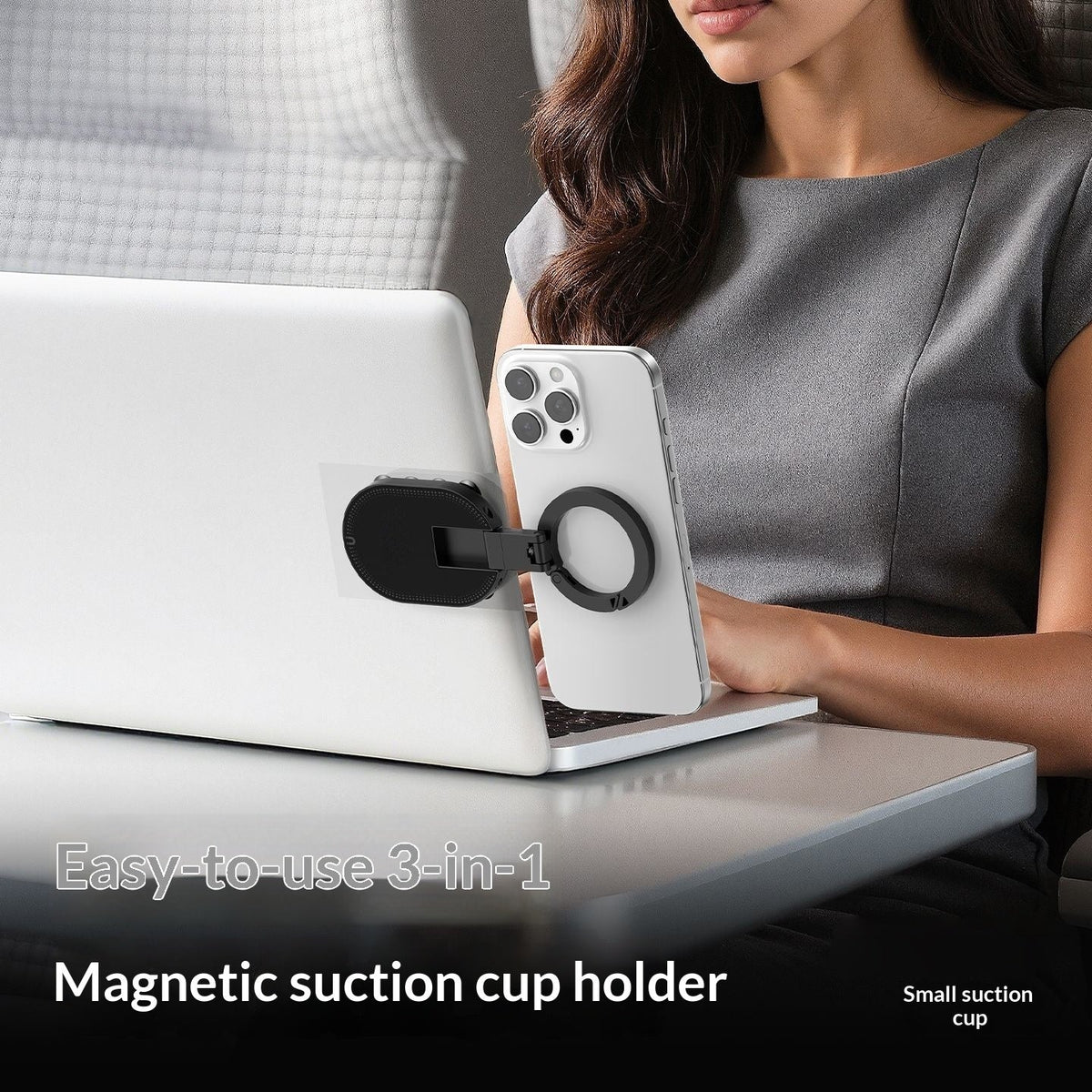 Soporte magnético MagniGo 360 para móvil con ventosa